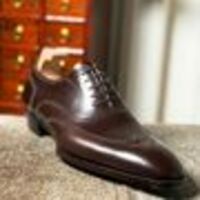 Unique Full Brogue Oxford Wingtip Dress Lace up Shoes - Thumbnail 1