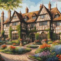 Tudor House Cross Stitch Pattern - Thumbnail 1