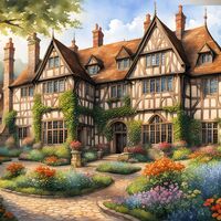 Tudor House Cross Stitch Pattern - Thumbnail 2