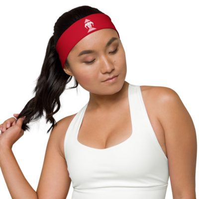 3 headed elephant head band (red)