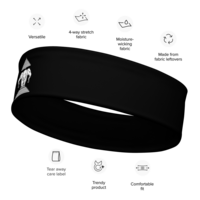 3 Headed Elephant Head Band (Black) - Thumbnail 1