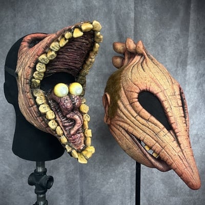 Maitland couple latex masks