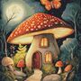 Toadstool House Cross Stitch Pattern-1