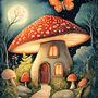 Toadstool House Cross Stitch Pattern-2