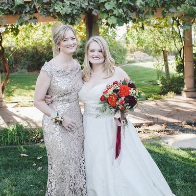 Champagne lace mother of the bride/groom dresses formal gown