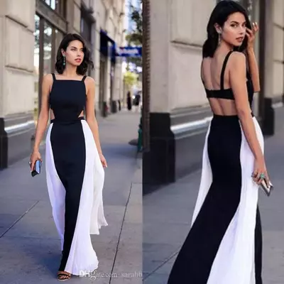 A-line prom dresses formal floor length chiffon evening dress plus size custom made party gowns