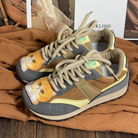 Retro Kitten Detail Running Shoes Sneakers For Woman - Thumbnail 4