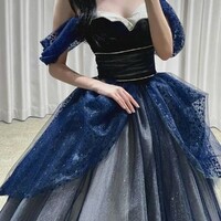 Whimsical Tulle Strapless Ball Gown Dress - Thumbnail 3