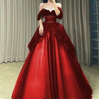 Whimsical Tulle Strapless Ball Gown Dress - Thumbnail 4