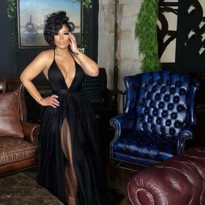 Sexy floor length black tulle prom dresses