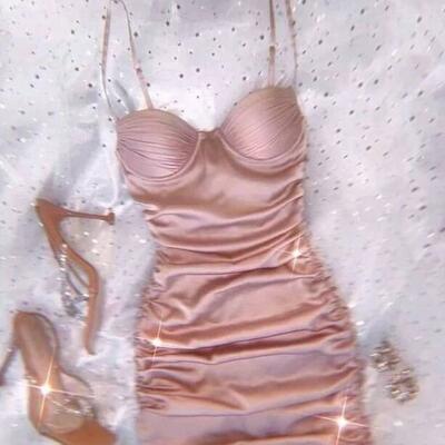 Sexy pink short stain homecoming dress,cocktail dresses