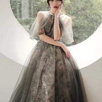 Luxury hanging neck temperament famous party dresses - Thumbnail 3