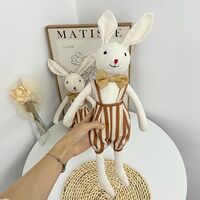 Vintage Bunny Doll Plush Toy - Thumbnail 3
