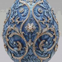 Stunning Egg Cross Stitch Pattern - Thumbnail 1
