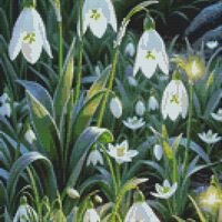 Snowdrops Cross Stitch Pattern - Thumbnail 1