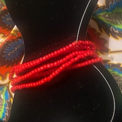 Red waist beads  - Thumbnail 5
