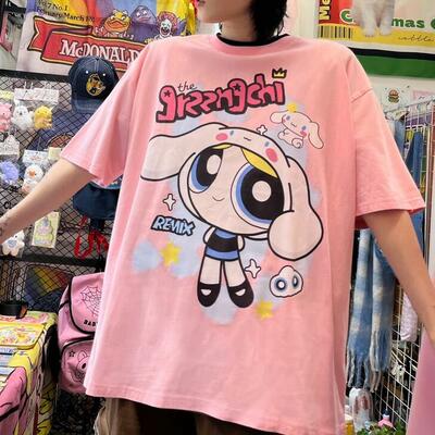 Power puff girls melody printed tee - Thumbnail 1