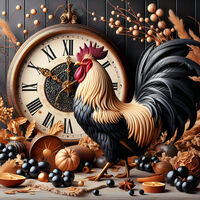 Rooster Time Cross Stitch Pattern - Thumbnail 2
