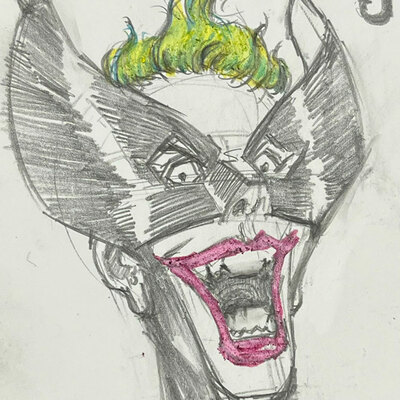 Joker wolverine mashup • sketch card - Thumbnail 2