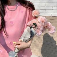 Love Heart Embroidery Tee - Thumbnail 3