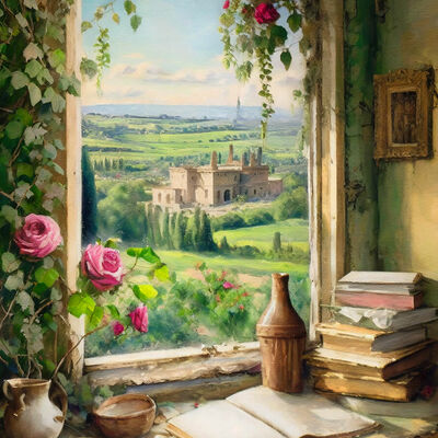 Picture window cross stitch pattern