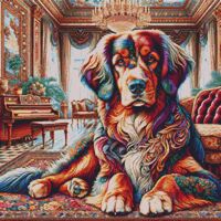 Pet Dog Cross Stitch Pattern - Thumbnail 1