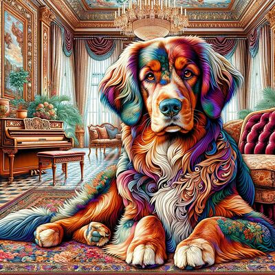 Pet dog cross stitch pattern