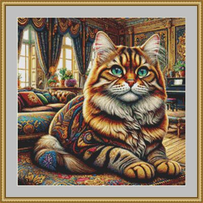 Pet cat cross stitch pattern - Thumbnail 2