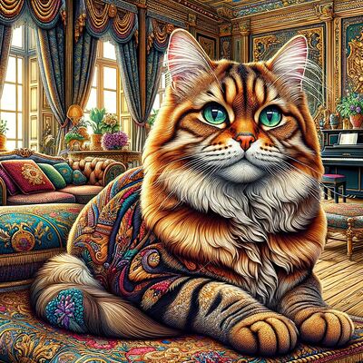 Pet cat cross stitch pattern