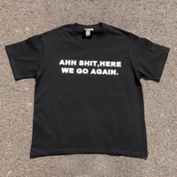 Free Shipping-AHH SHI*,HERE WE GO AGAIN TEE - Thumbnail 2