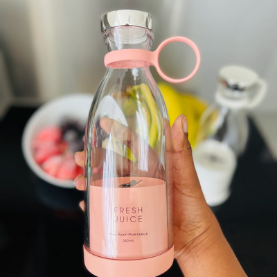 Portable blender bottle - pink 