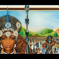 QUEEN NANDI 👑🍯✨️ HANDMADE CRYSTAL & SHELL EARRINGS 💫 By Nubian Collection Artwear 🎨  - Thumbnail 4