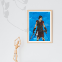 Assassin's Creed Odyssey signed art print Kassandra  - Thumbnail 1