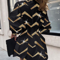 Long Sleeved Women'S Solid Color Sexy Dress - Thumbnail 1