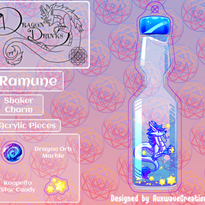 Shaker dragon drinks: ramune
