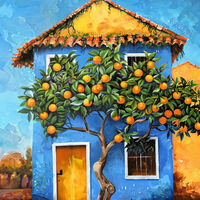 Orange Tree Cross Stitch Pattern - Thumbnail 2