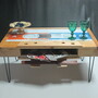 Cassette Tape Coffee Table, Coffee Table, Pine wood Coffee Table, Table, interesting Coffee Table-2