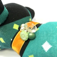Sock Dog - Green Diamonds - Thumbnail 3