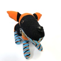 Sock Dog - Orange, Blue, and Black - Thumbnail 1