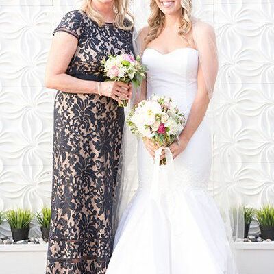 Simple mermaid tulle wedding dress bridal gown