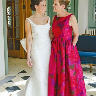 Simple mermaid satin wedding dress bridal gown