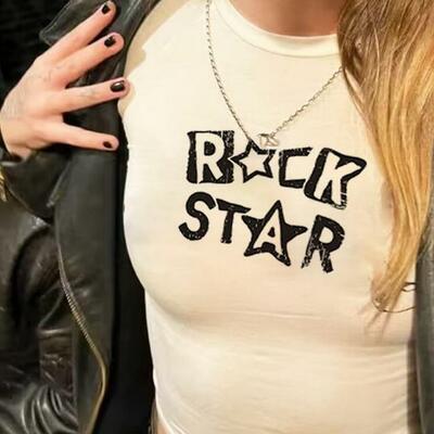 Rock star white top - Thumbnail 2
