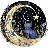 Moon And Stars Cross Stitch Pattern - Thumbnail 2