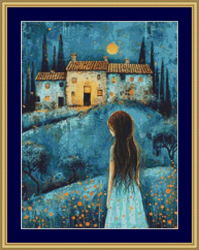 Little Girl Cross Stitch Pattern