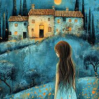 Little Girl Cross Stitch Pattern - Thumbnail 2