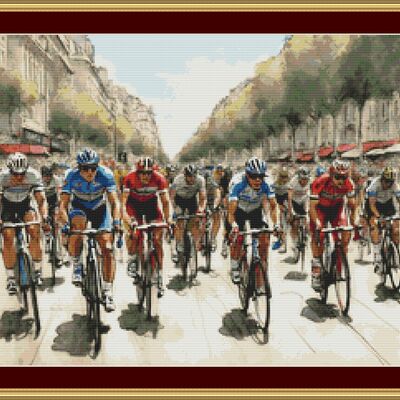 Le tour cross stitch pattern