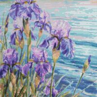 Irises Cross Stitch Pattern - Thumbnail 1