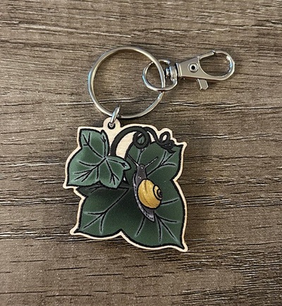 Ivy Snail Keychain