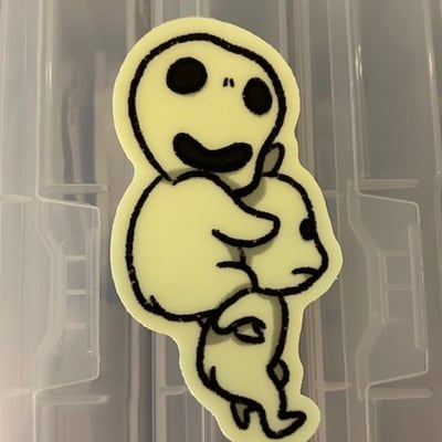 Kodama glow in the dark sticker! 