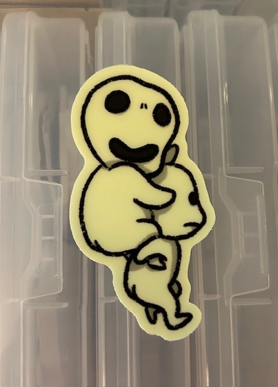 Kodama Glow in the Dark Sticker! 